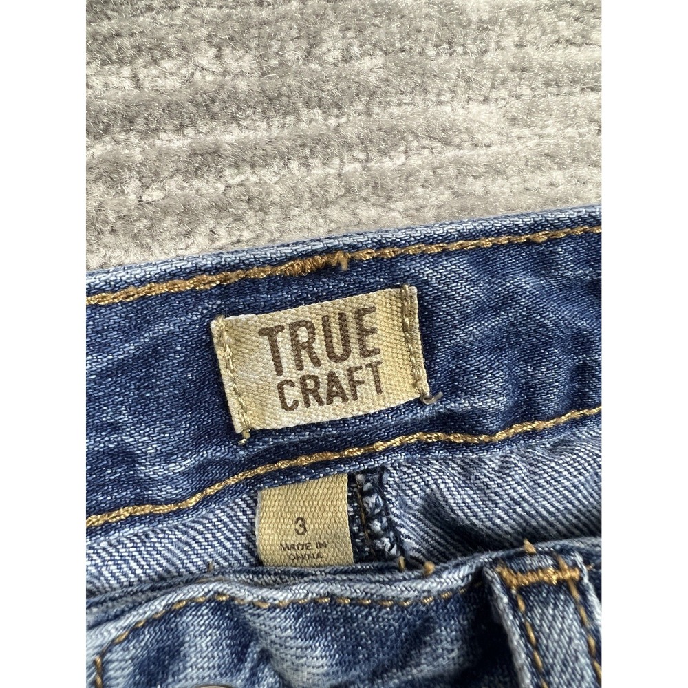 True Craft Skirt Juniors 3 Blue Denim‎ Mini 100% Cotton Casual - Picture 11 of 12